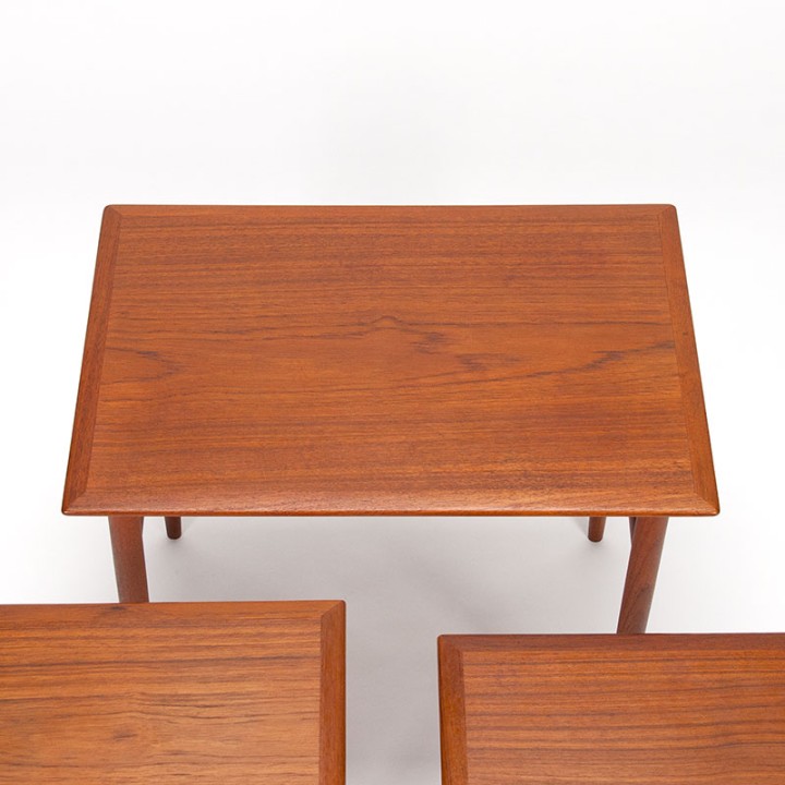 Set of Danish Mid-Century nesting tables in teak