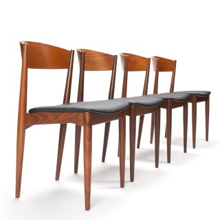 Jydsk Møbelindustri set Mid-Century Deense stoelen