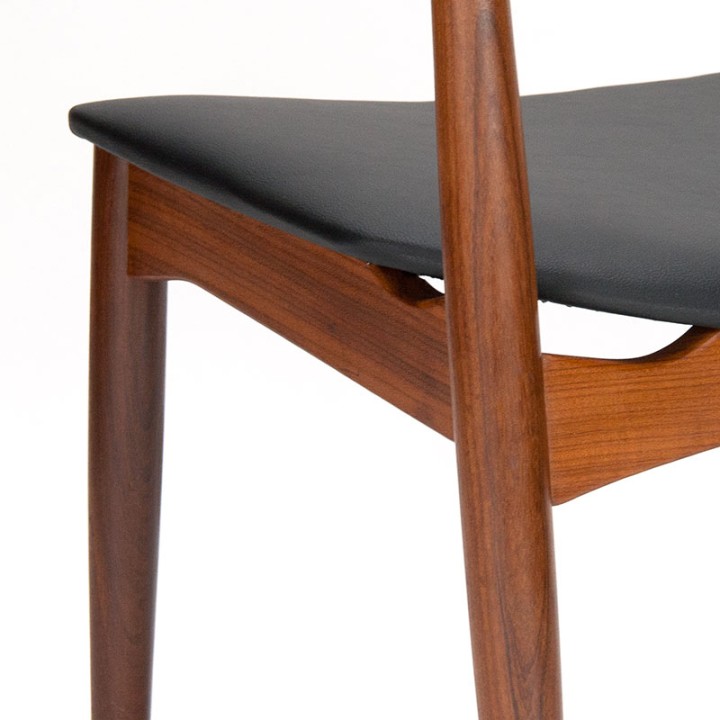Jydsk Møbelindustri set Mid-Century Deense stoelen