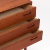 Small sleek Danish vintage teak chest of drawers