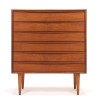 Mid-Century Deense ladekast met lange handgreep