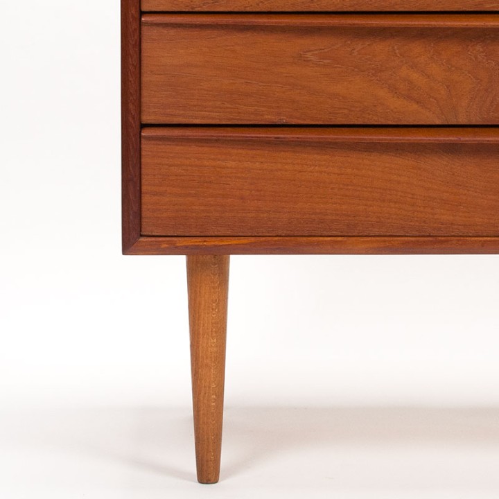Mid-century Danish chest of drawers with long handle