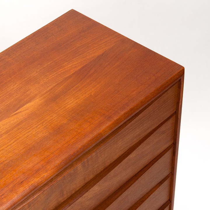 Mid-Century Deense ladekast met lange handgreep