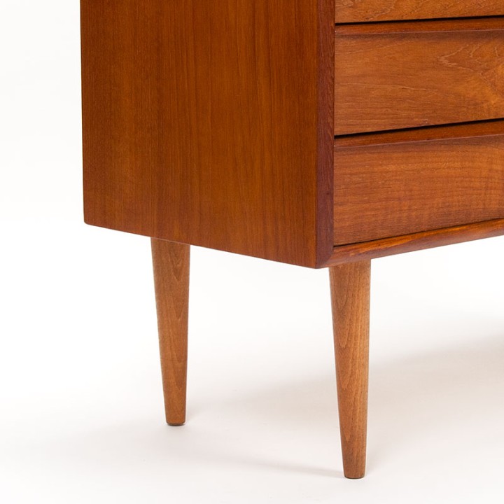Mid-century Danish chest of drawers with long handle