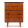 Mid-Century teakhouten Deense Esjing Møbelfabrik ladekast