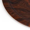 Groot rond model Mid-Century dienblad in palissander