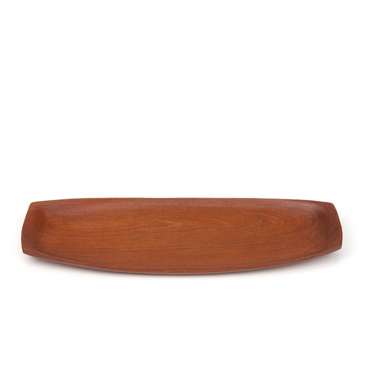 Teakhouten Deens vintage laag model schaaltje