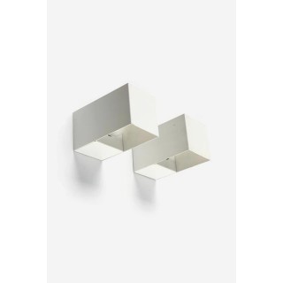 Set of 2 Philips wall sconses white - Retro Studio