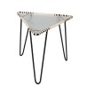 1950s vintage plant stand with a glass top