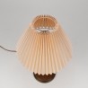 Danish Mid-Century table lamp with pleated shade