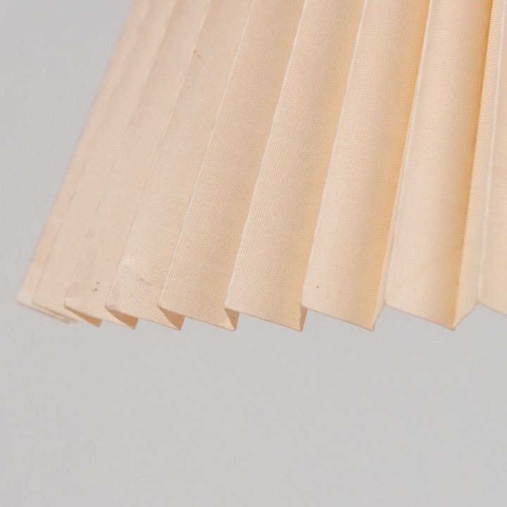 Danish Mid-Century table lamp with pleated shade