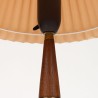 Deense Mid-Century tafellamp met plissé kap