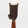 Danish Mid-Century table lamp with pleated shade