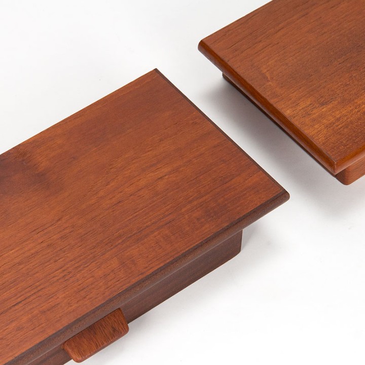 Poul M. Volther Mid-Century set of floating nightstands