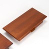 Poul M. Volther Mid-Century set of floating nightstands