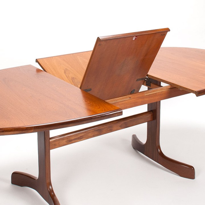 G-Plan Fresco ovaal model Mid-Century uitschuifbare eettafel
