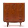 Spacious Mid-Century teak chest of drawers with 6 drawers