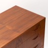 Spacious Mid-Century teak chest of drawers with 6 drawers