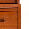 Deens Mid-Century secretaire meubel in teak op eiken onderstel