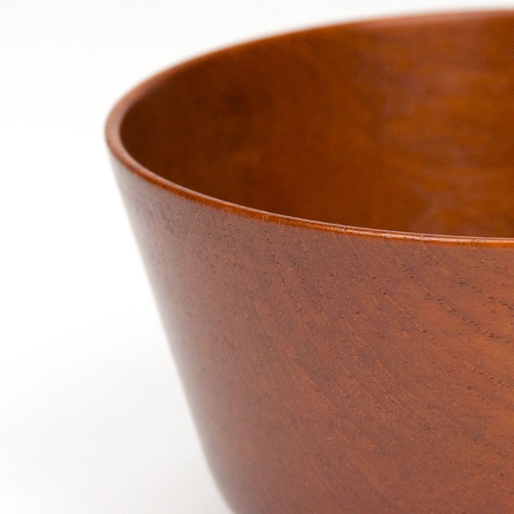 Teak small vintage serving dish