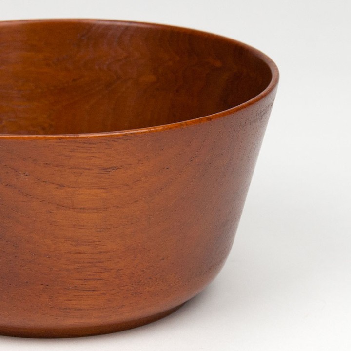 Teak small vintage serving dish