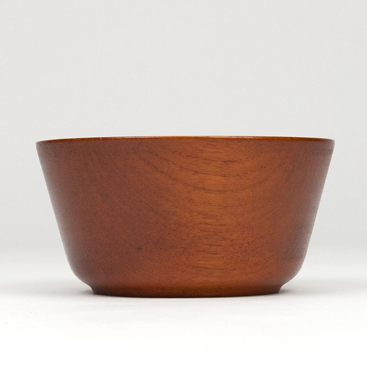 Teak small vintage serving dish