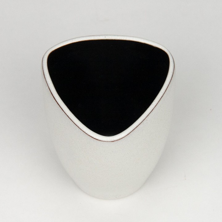 Triangular vintage vase by Ravelli