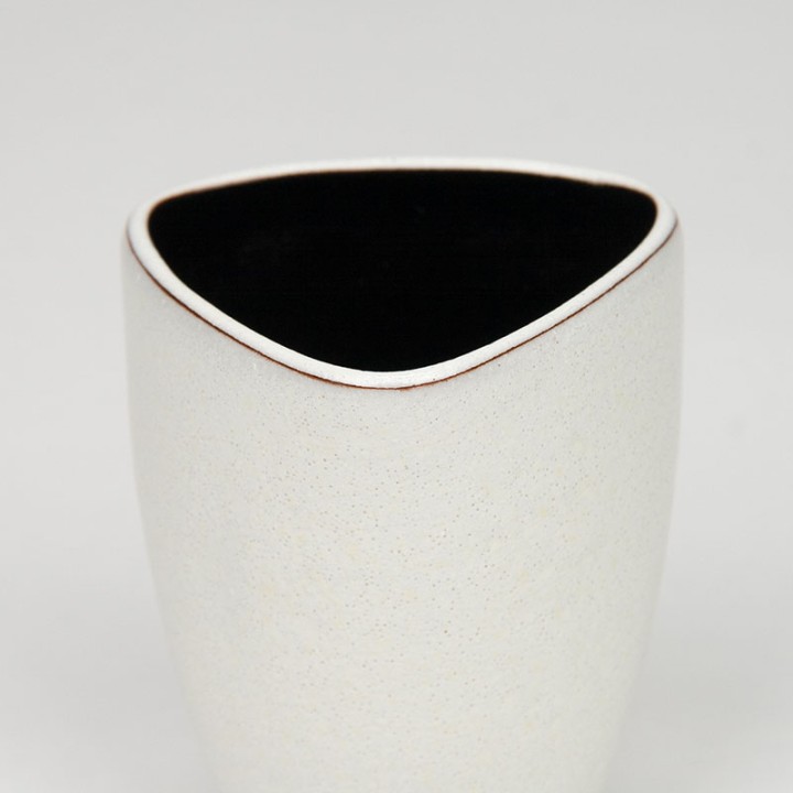 Triangular vintage vase by Ravelli