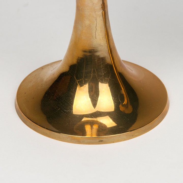 Set of 2 Mid-Century brass candlesticks
