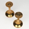 Set of 2 Mid-Century brass candlesticks