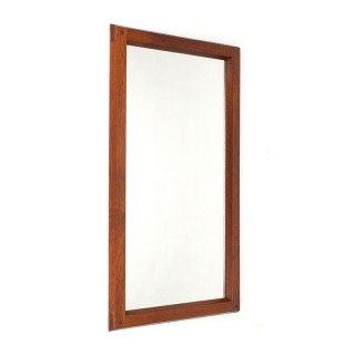 Mid-century Scandinavian mirror with a teak frame