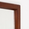 Mid-century Scandinavian mirror with a teak frame
