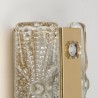 Danish Mid-Century brass wall lamp by Vitrika