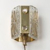 Danish Mid-Century brass wall lamp by Vitrika