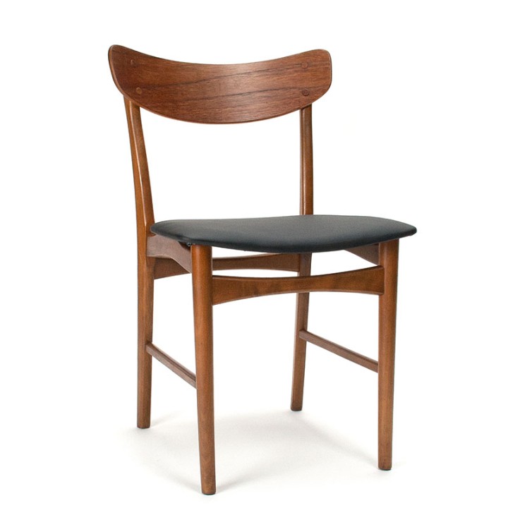Mid-Century eettafel stoel Deens model