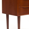 Small Danish vintage chest of drawers with organic-shaped