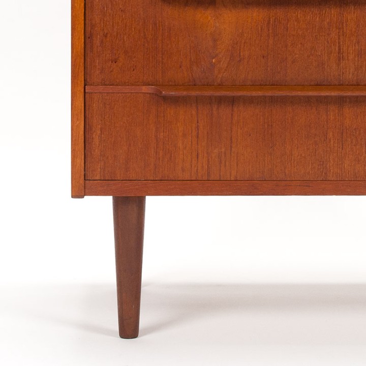 Ladekast met 5 lades Deens Mid-Century model