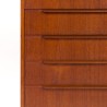 Ladekast met 5 lades Deens Mid-Century model