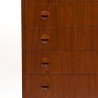 Deense Mid-Century luxe ladekast met 7 lades in teak