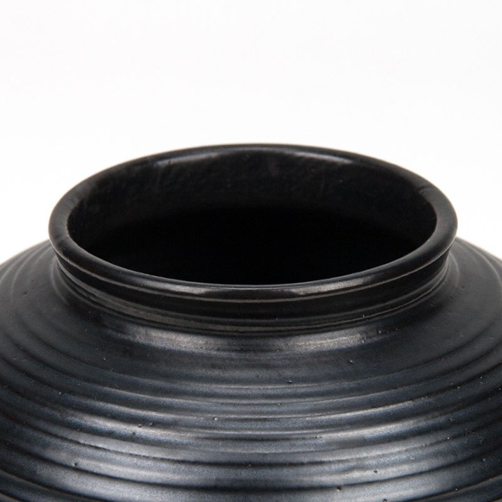 Black vintage ADCO model 1012 vase