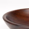 Mid-Century serving or fruit bowl in walnut wood