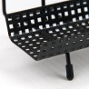 Geperforeerd metalen Mid-Century brievenhouder met vogel