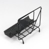 Geperforeerd metalen Mid-Century brievenhouder met vogel