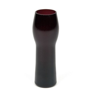 Dark purple vintage glass vase