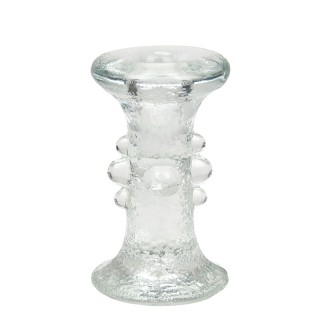 Swedish glass candlestick designed by Staffan Gellerstedt