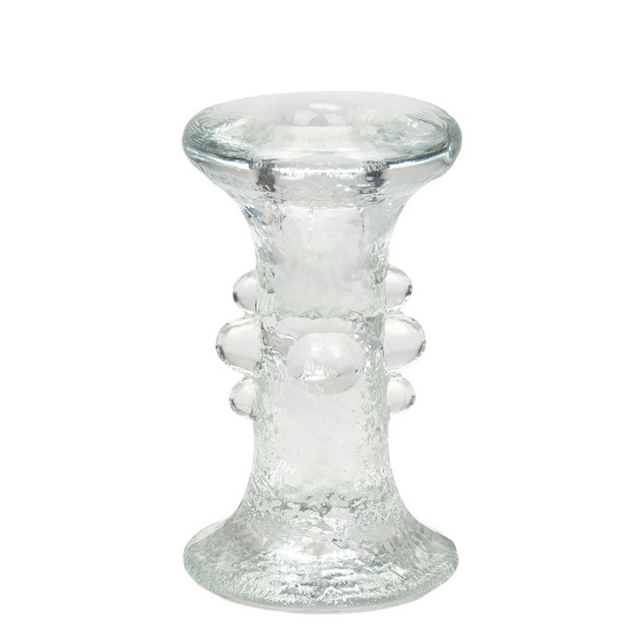 Swedish glass candlestick designed by Staffan Gellerstedt