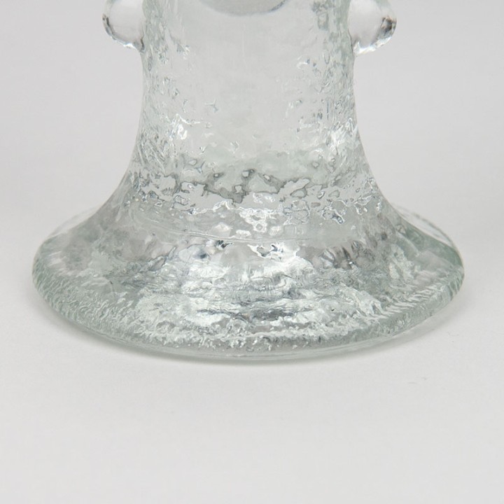 Swedish glass candlestick designed by Staffan Gellerstedt