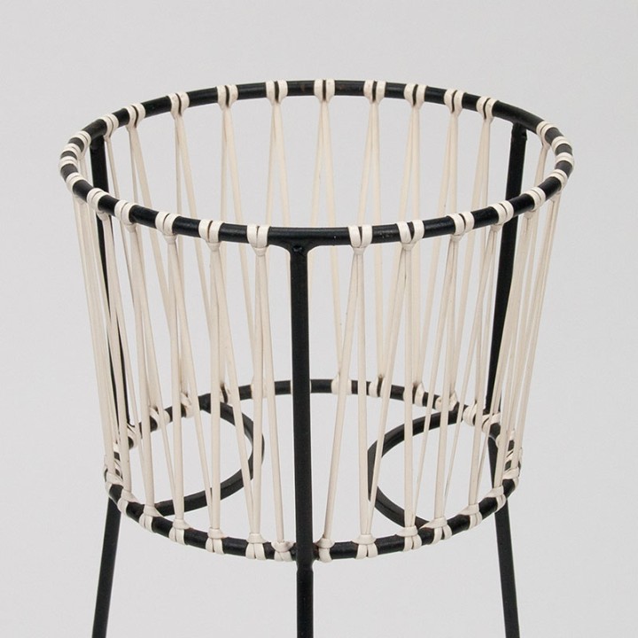 Mid-century plant pot stand on tall legs