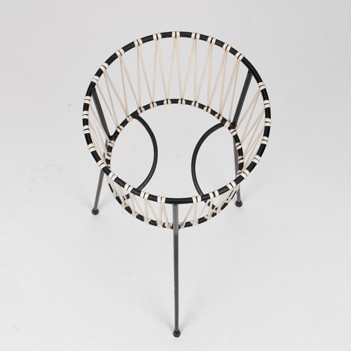 Mid-Century bloempot houder op hoge pootjes