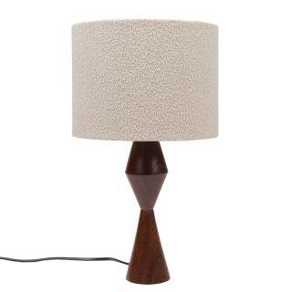 Mid-century rosewood table lamp